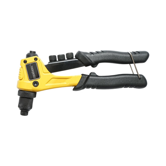 Pinza per rivetti in alluminio, lunghezza 200 mm, con 4 teste intercambiabili (2.4, 3.2, 4.0, 4.8 mm), industriale, Crownman