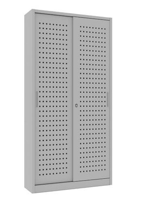 Armadio per archiviazione documenti da ufficio con ante forate cm. 120x37,5x200H