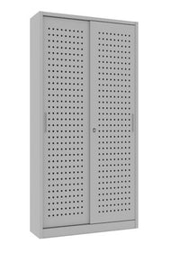 Armadio per archiviazione documenti da ufficio con ante forate cm. 120x37,5x200H