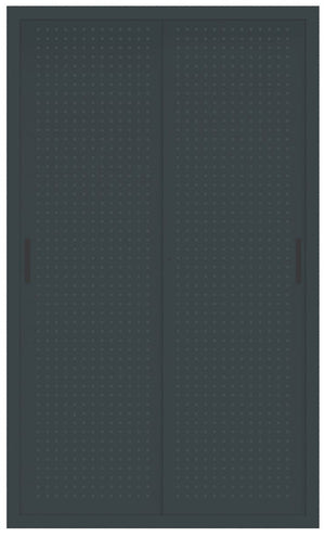 Armadio per archiviazione documenti da ufficio con ante forate cm. 120x37,5x200H