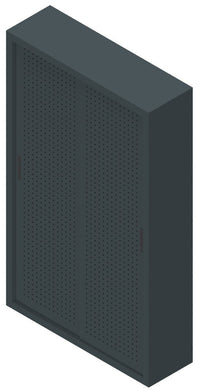 Armadio per archiviazione documenti da ufficio con ante forate cm. 120x37,5x200H