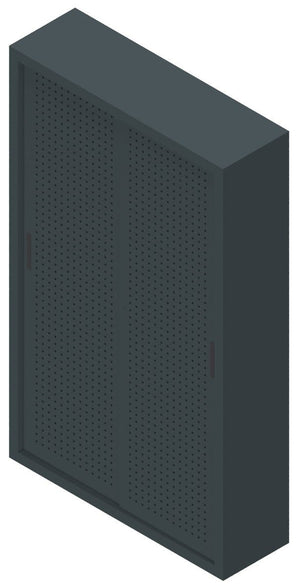 Armadio per archiviazione documenti da ufficio con ante forate cm. 120x37,5x200H