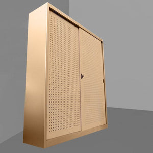 Armadio per archiviazione documenti da ufficio con ante forate cm. 120x37,5x200H