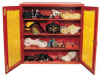 Armadio per dispositivi di protezione individuale con lastre frangibili SAFE CRASH con ante scorrevoli e piani interni cm. 100x40x100h