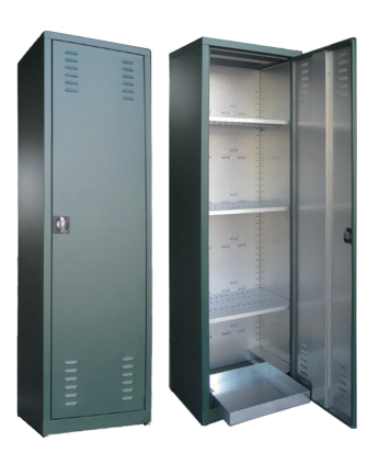 Armadio per fitofarmaci ad 1 anta in lamiera zincoplastificata cm. 60x45x200h