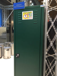 Armadio per fitofarmaci ad 1 anta in lamiera zincoplastificata cm. 60x45x200h