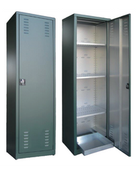 Armadio per fitofarmaci con ante battenti di lamiera zincoplastificata cm 100x45x200h