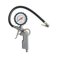 Pistola gonfiaggio pneumatici Crownman con tubo e manometro meccanico 0-16 bar
