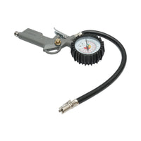Pistola gonfiaggio pneumatici Crownman con tubo e manometro meccanico 0-16 bar