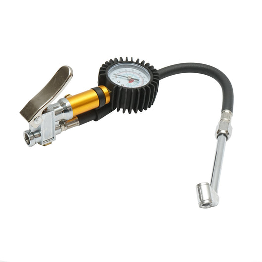Pistola per gonfiaggio pneumatici dotata di manometro da 15 bar