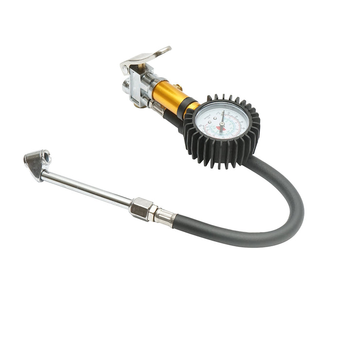 Pistola per gonfiaggio pneumatici dotata di manometro da 15 bar