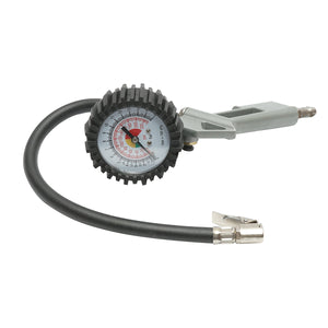 Pistola professionale per gonfiaggio pneumatici con tubo da 340 mm e manometro meccanico 0–16 bar
