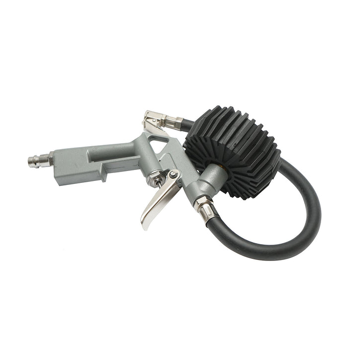 Pistola professionale per gonfiaggio pneumatici con tubo da 340 mm e manometro meccanico 0–16 bar