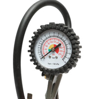 Pistola professionale per gonfiaggio pneumatici con tubo da 340 mm e manometro meccanico 0–16 bar