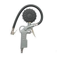 Pistola professionale per gonfiaggio pneumatici con tubo da 350 mm e manometro meccanico 0–16 bar