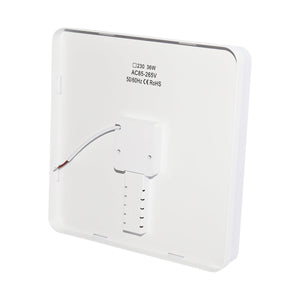 Plafoniera LED 36W, 220V, IP20, 230 mm, apparecchio quadrato resistente all'umidità per interni/esterni