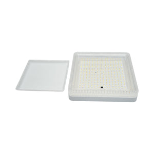 Plafoniera LED 36W, 220V, luce regolabile 3CCT 3000K/4000K/6500K, corpo quadrato 230x230x40mm, IP20