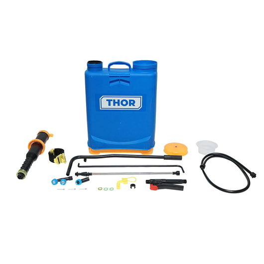 Pompa di spruzzatura, vermorel manuale con serbatoio da 16L, 2 ugelli intercambiabili THOR.