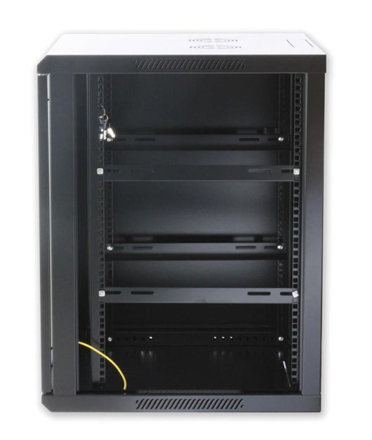 Armadio Rack 19'' a muro 20 unità sezione unica prof. 450mm Nero