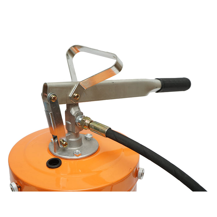 Pompa manuale per grasso da 20 Kg con tubo da 1,5 m 3500 PSI Breckner Germany