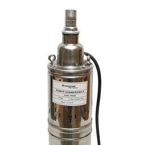 Pompa sommersa 370W 220V, D100mm, 20 l/min, 1.2 m³/h, H70m, motore asciutto 2860 rpm 4QGD1.2-50-0.37 Breckner Germany