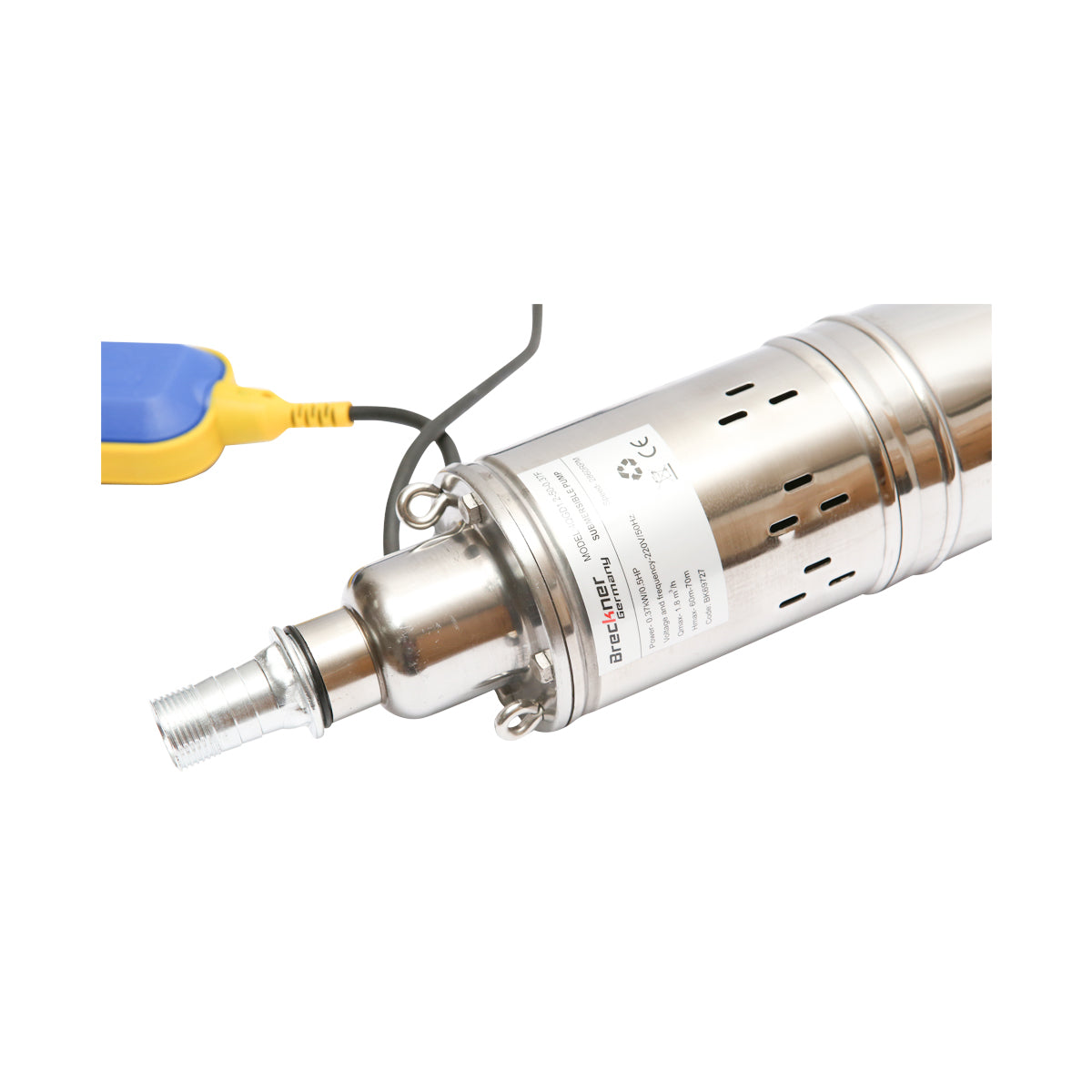 Pompa sommersa D100mm con galleggiante, 30l/min, 50m, 220V, 370W 4QGD1.2-50-0.37F Breckner Germany