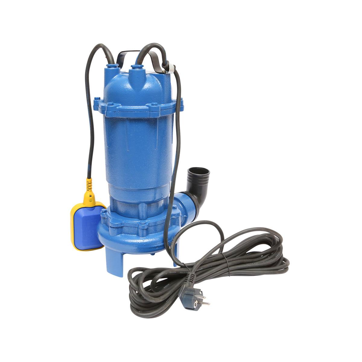 Pompa sommersa per acque sporche drenaggio con galleggiante e trituratore 750W, 250L/min, H7m, 220V