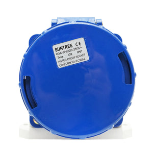 Presa industriale monofase 63A, 250V, IP67, 6H Suntree