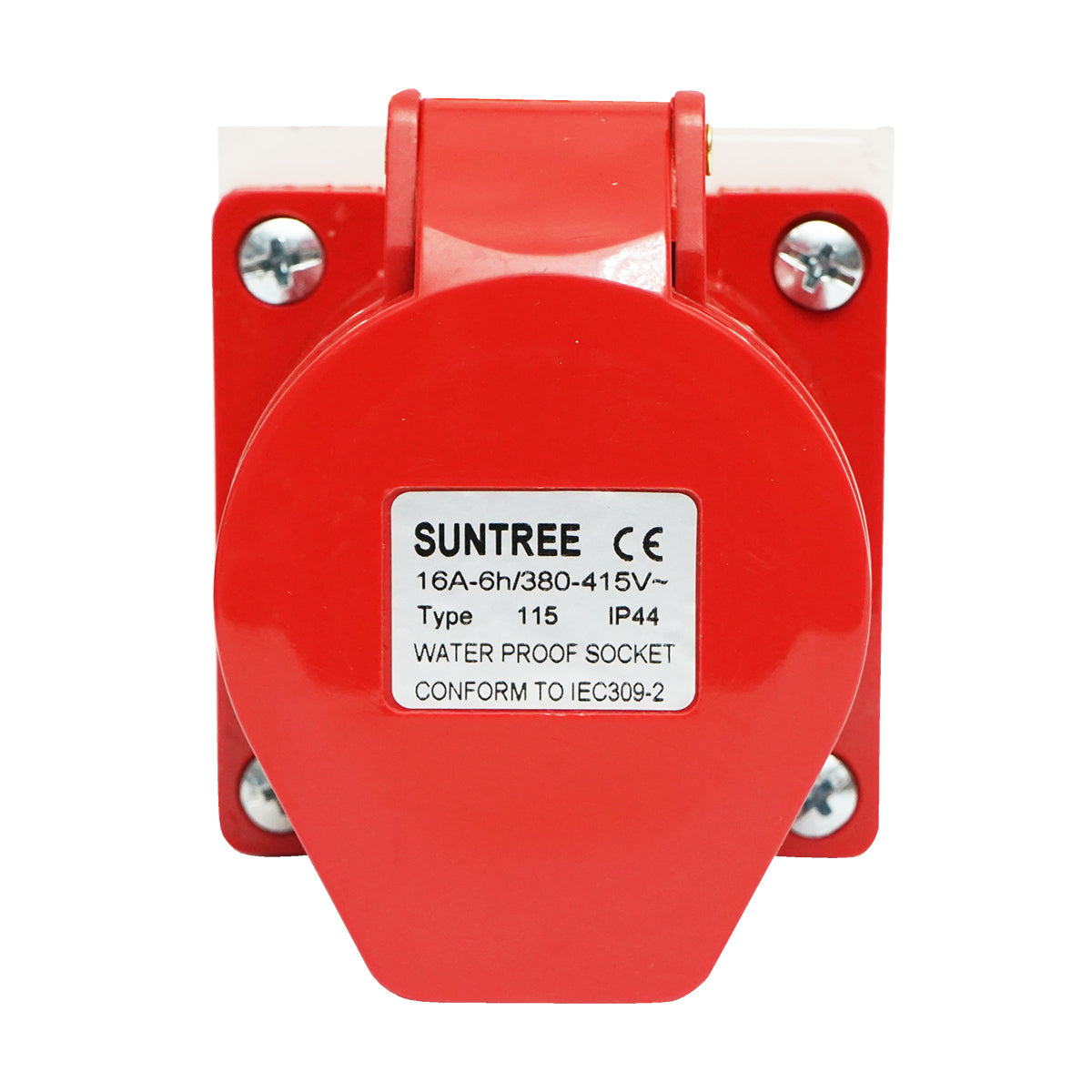 Presa industriale trifase 16A, 380V, IP44, 6H Suntree