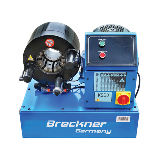 Pressatubi oleodinamici Pressa per crimpare tubi oleodinamici alta pressione per tubi fi6-51mm 220V 3kW con cambio rapido Breckner Germany