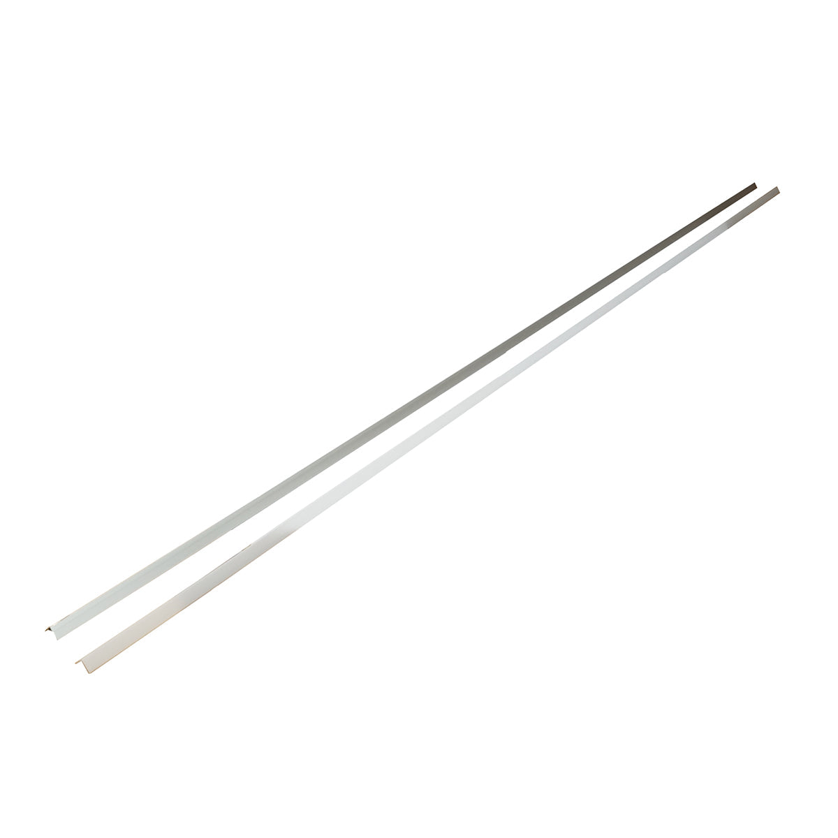 Profilo in alluminio per strip LED 15,8x15,8x2000mm, applicato angolo interno 90 gradi con diffusore opaco, striscia massima 12mm