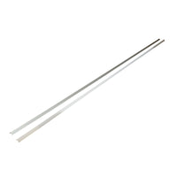 Profilo in alluminio per strip LED 15,8x15,8x2000mm, applicato angolo interno 90 gradi con diffusore opaco, striscia massima 12mm