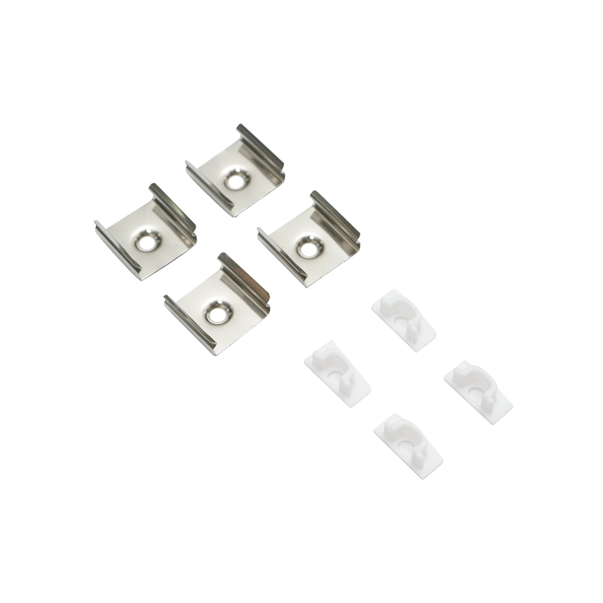 Profilo in alluminio per strisce LED 17,4x7x2000mm, applicato con diffusore opaco, striscia massima 12mm