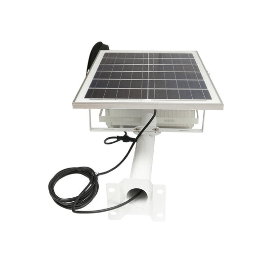 Proiettore LED 400W, 6500K con pannello solare 28W, telecomando e batteria 40Ah