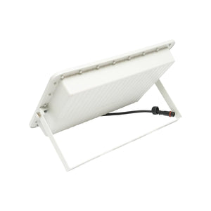 Proiettore LED 400W, 6500K con pannello solare 28W, telecomando e batteria 40Ah