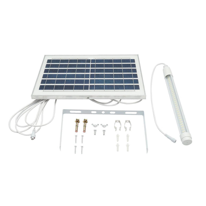 Proiettore led 80W con pannello solare 10W, batteria 6000 mAh e cavo 5m IP65