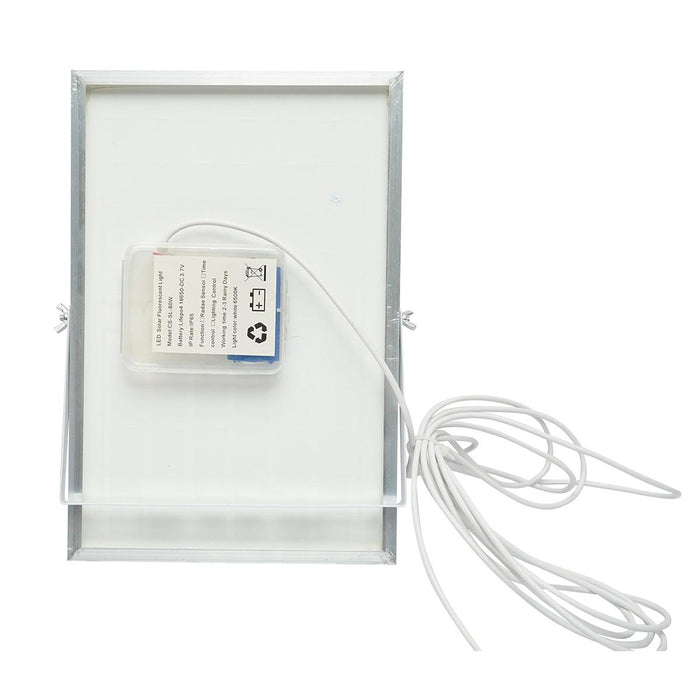 Proiettore led 80W con pannello solare 10W, batteria 6000 mAh e cavo 5m IP65