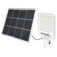 Proiettore LED da 30W con pannello solare e batteria da 3,2V/40Ah e supporto snodato