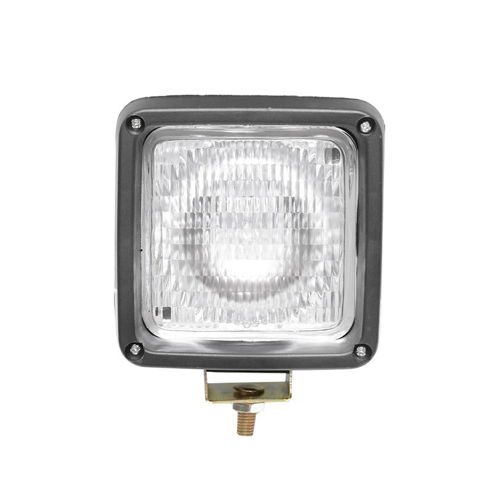 Proiettore quadrato L=100mm, per lampadina alogena H3, 12V 55W - 24V 70W, senza lampadina