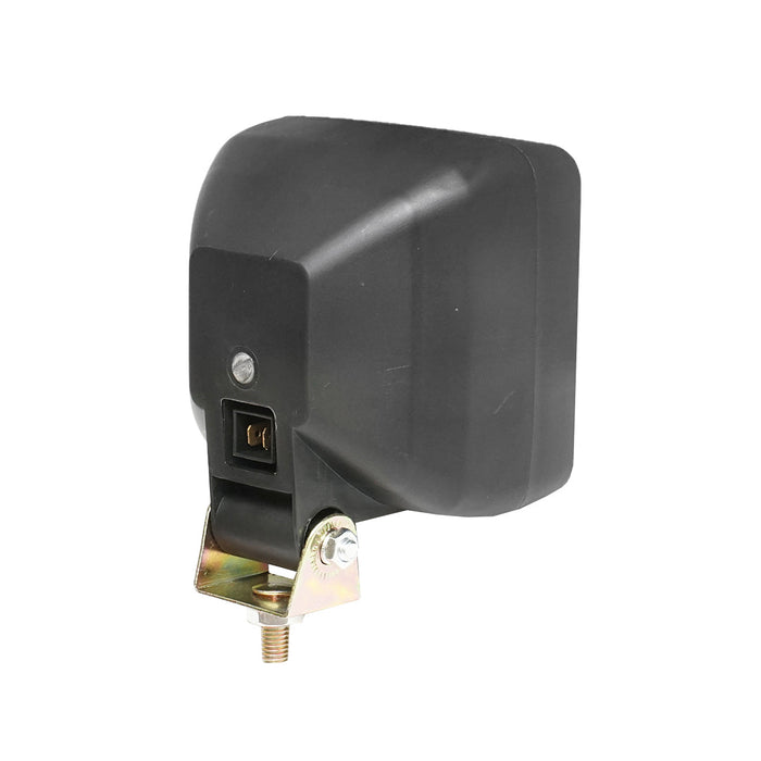 Proiettore quadrato L=100mm, per lampadina alogena H3, 12V 55W - 24V 70W, senza lampadina