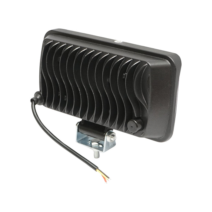 Proiettore/lampada grande 78W con LED-SMD, 6 zone SPOT e una zona FLOOD con specchio, 10-30V, 12V/24V, Breckner Germany.