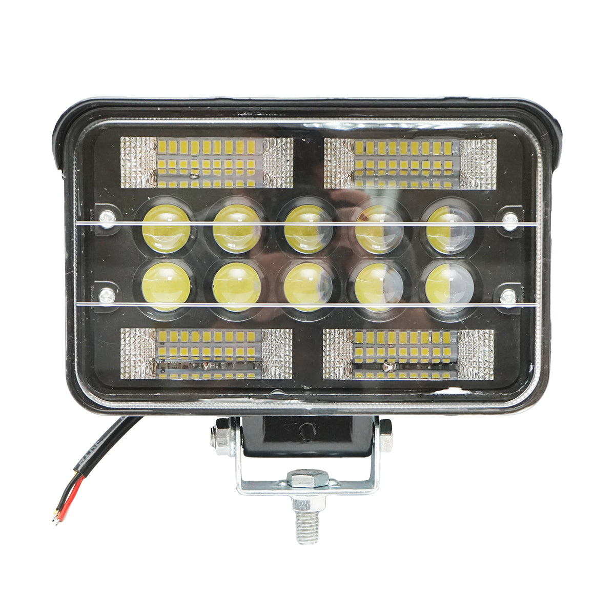 Proiettore/lampada slim con visiera, 78W, 4 zone SMD e 6 LED con lente, 10-30V, 12V/24V, Breckner Germany