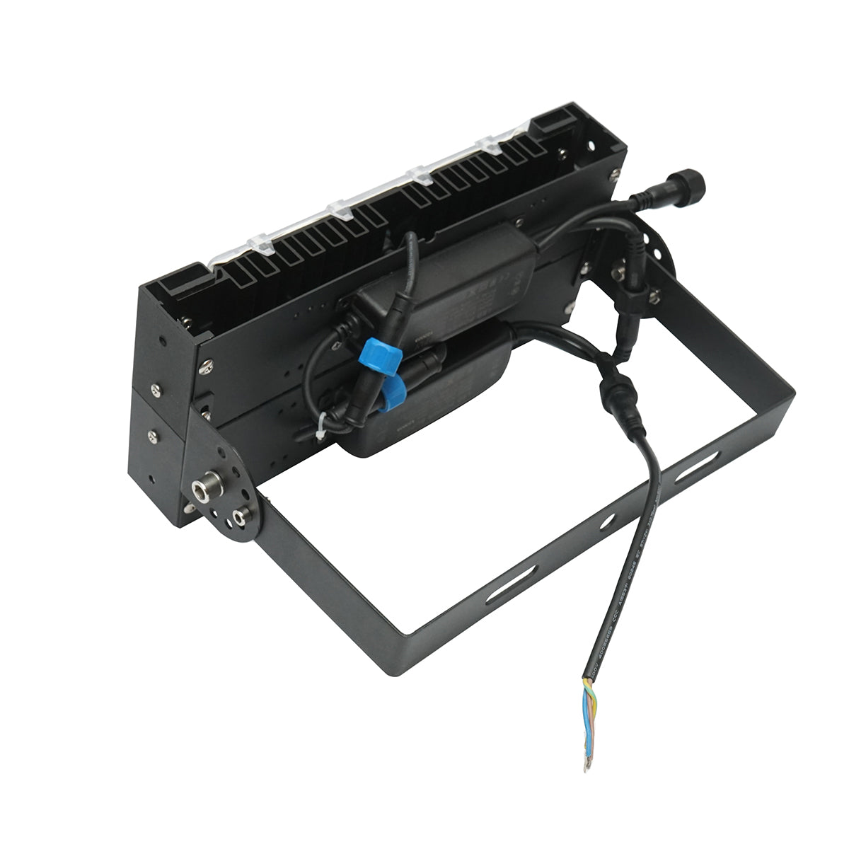 Proiettori LED 100W, 220V, 6500K, IP67 nero 410x380x155mm