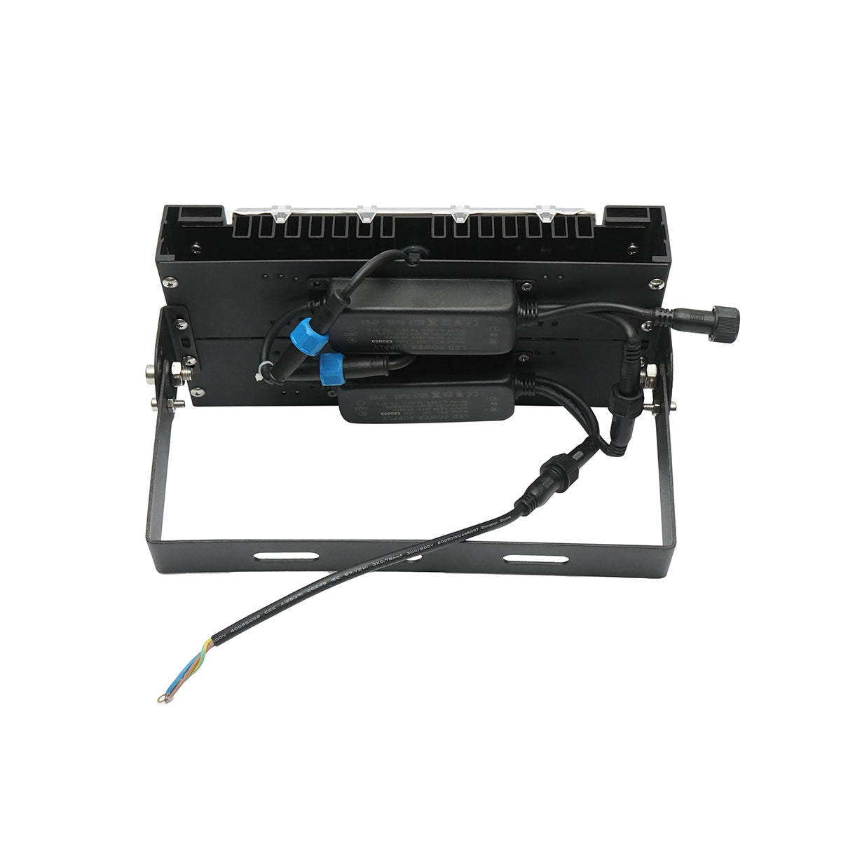 Proiettori LED 100W, 220V, 6500K, IP67 nero 410x380x155mm