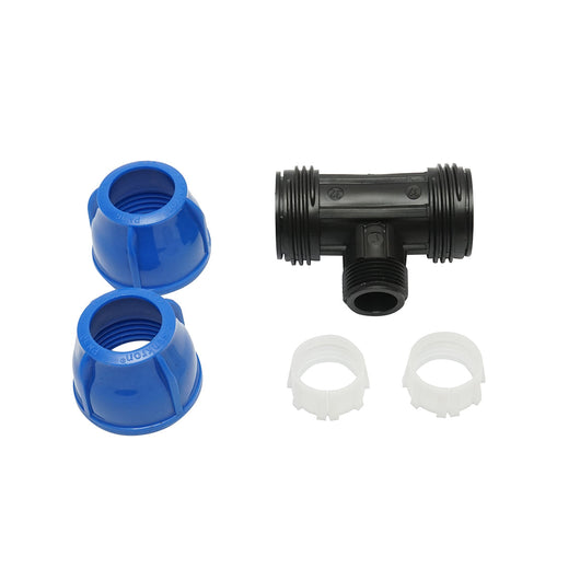 Quadrato a T di compressione con filettatura esterna maschio a 90 gradi D32x32mmx1, PN16 bar per sistemi di irrigazione