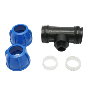 Quadrato a T di compressione con filettatura esterna maschio a 90 gradi D40x40mmx1, PN16 bar per sistemi di irrigazione