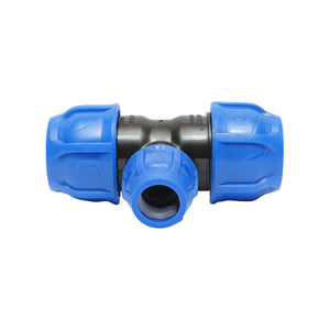 Quadrato a T di riduzione con filettatura interna D32x20x32mm, PN16 per sistemi di irrigazione