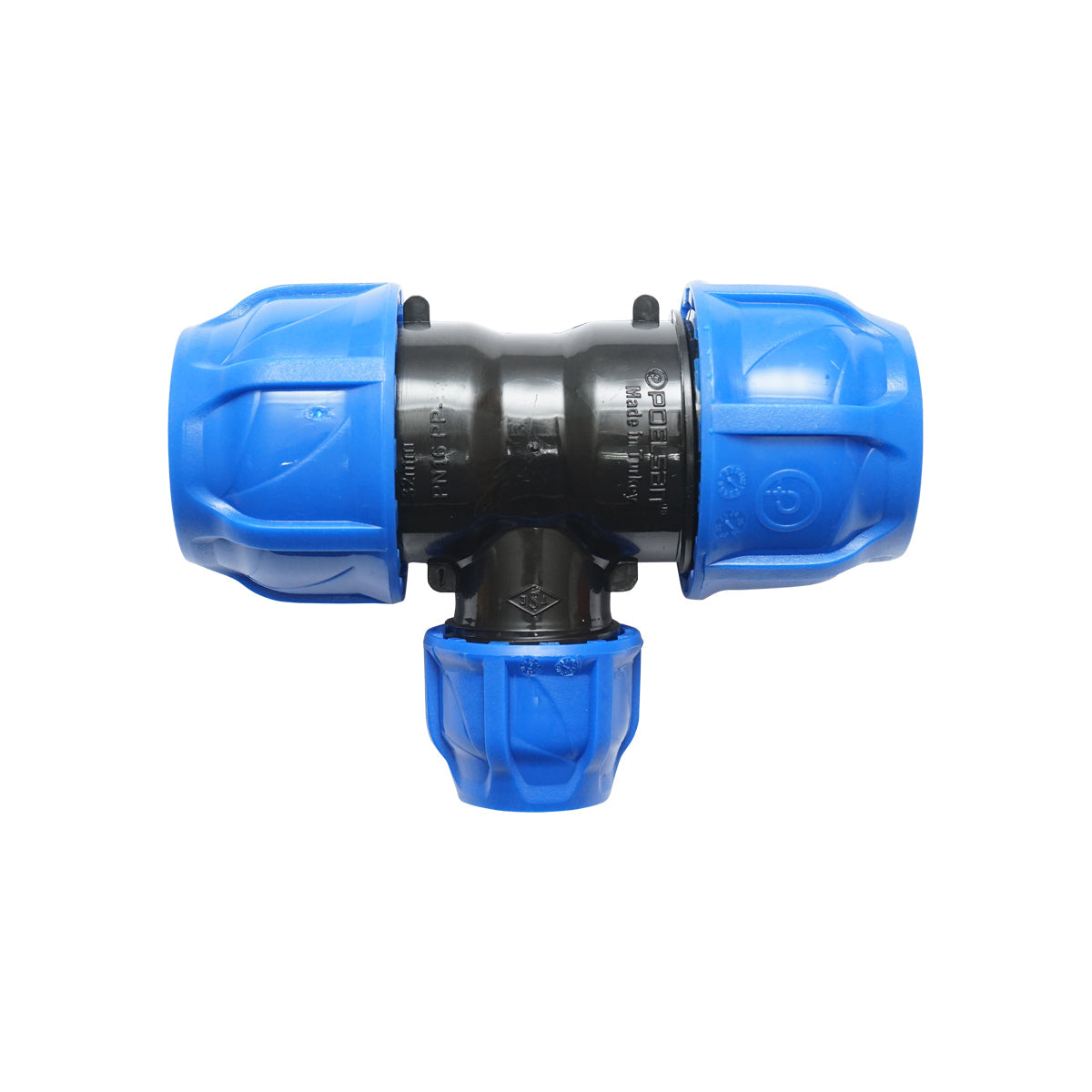 Quadrato a T di riduzione con filettatura interna D32x20x32mm, PN16 per sistemi di irrigazione