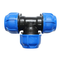 Raccordo a Compressione a "T" 50mm X 50mm X 50mm per sistemi irrigazione Raccordo/Manicotto/Connettore Giunto a T per tubo irigazione