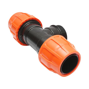 Raccordo a Compressione a "T" PN6-3" X 3" X 3" per sistemi irrigazione Raccordo/Manicotto/Connettore Giunto a T per tubo irigazione